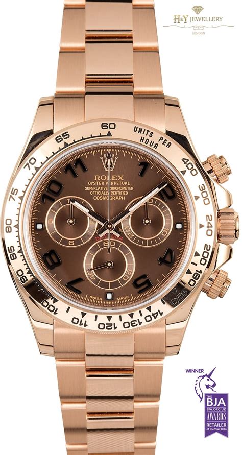 rolex daytona rose gold brown leather|daytona rose gold Rolex price.